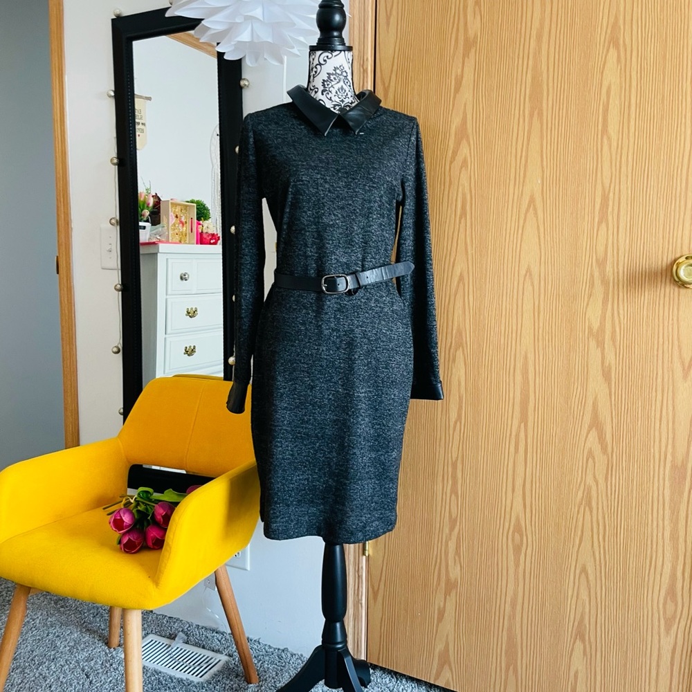 Chenault Long Sleeve Belted Dress S